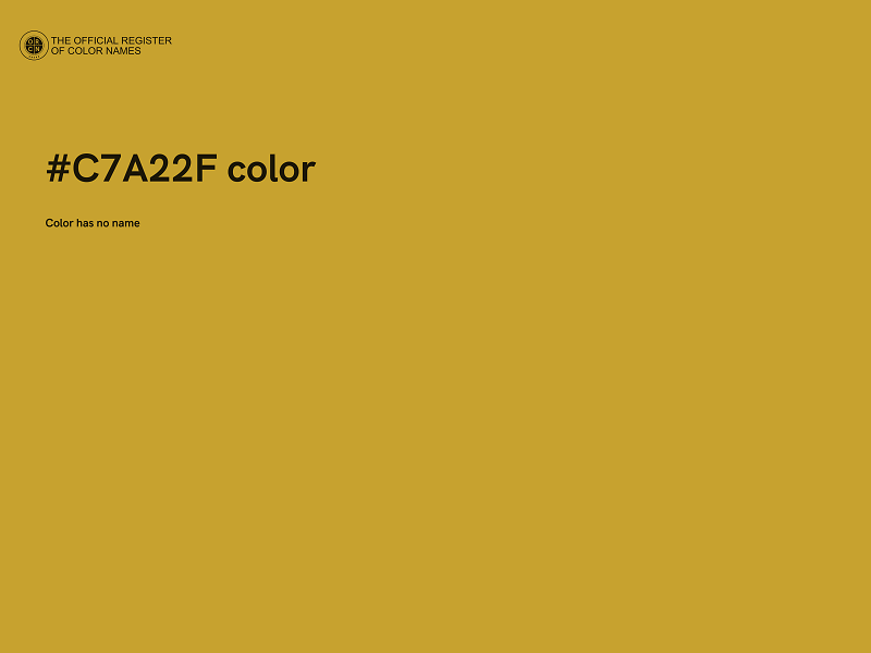 #C7A22F color image