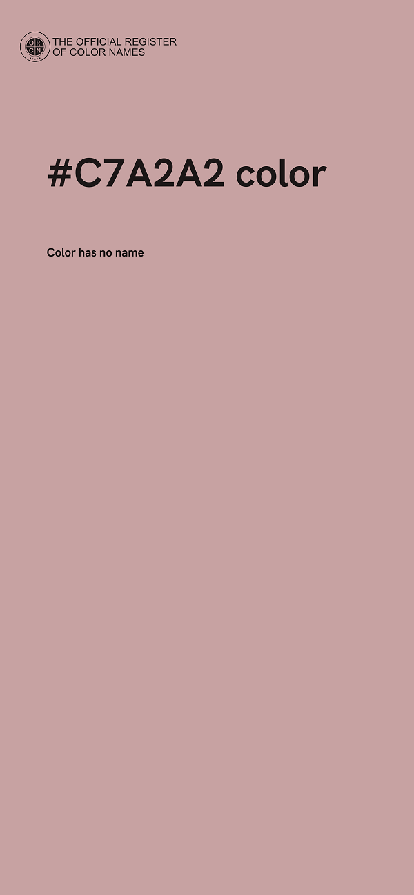 #C7A2A2 color image