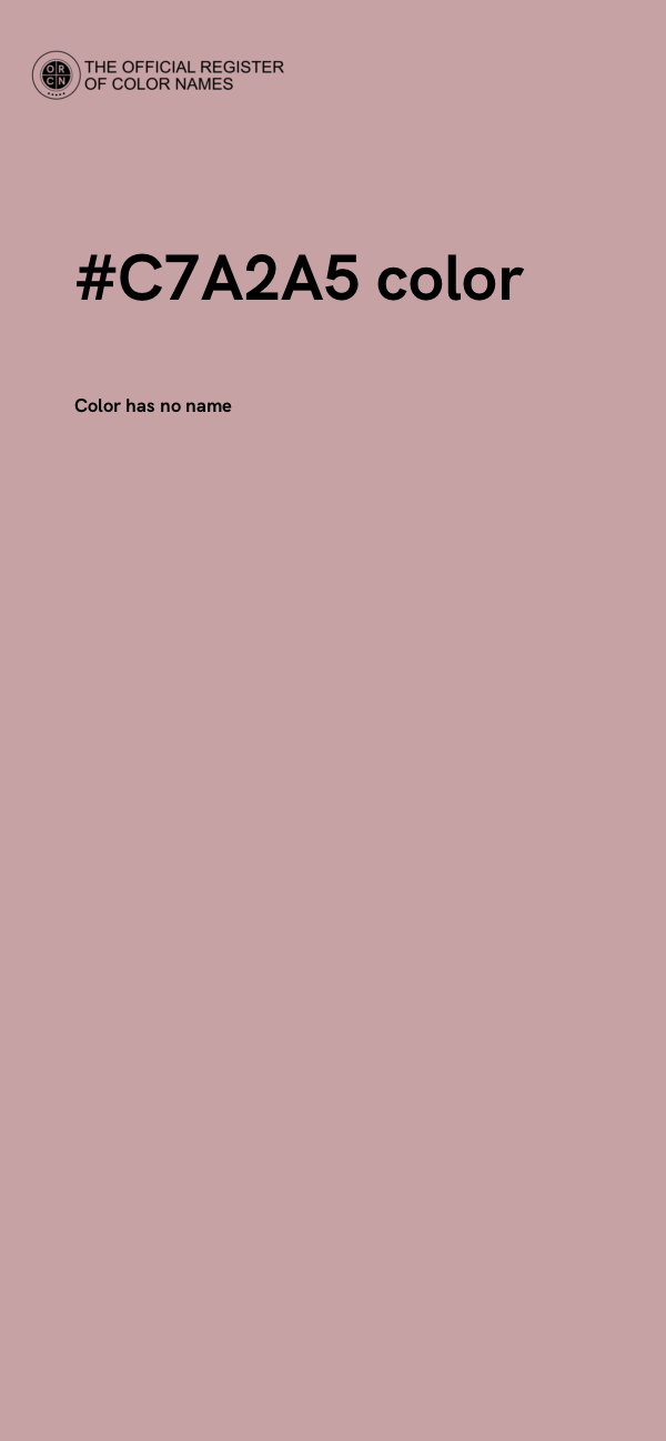 #C7A2A5 color image
