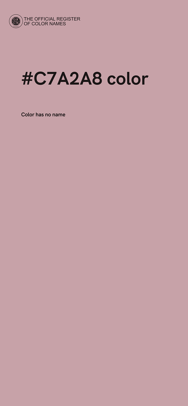 #C7A2A8 color image