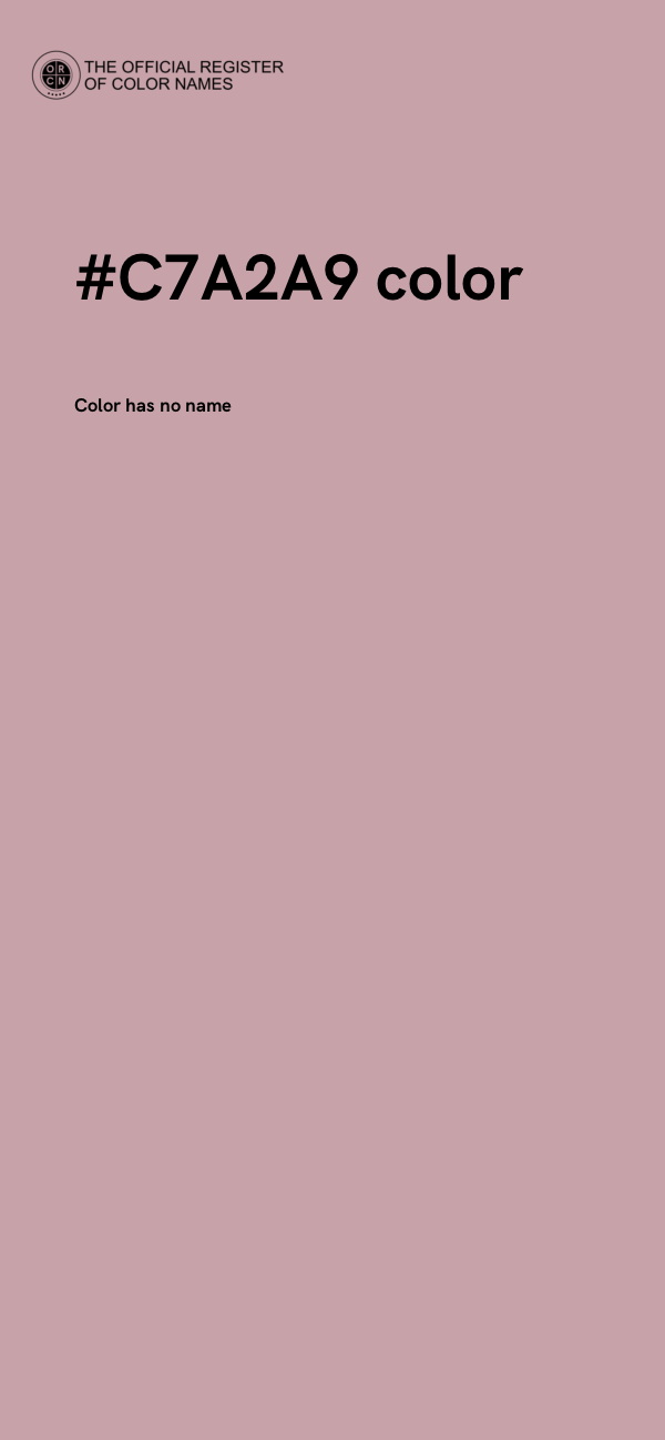#C7A2A9 color image