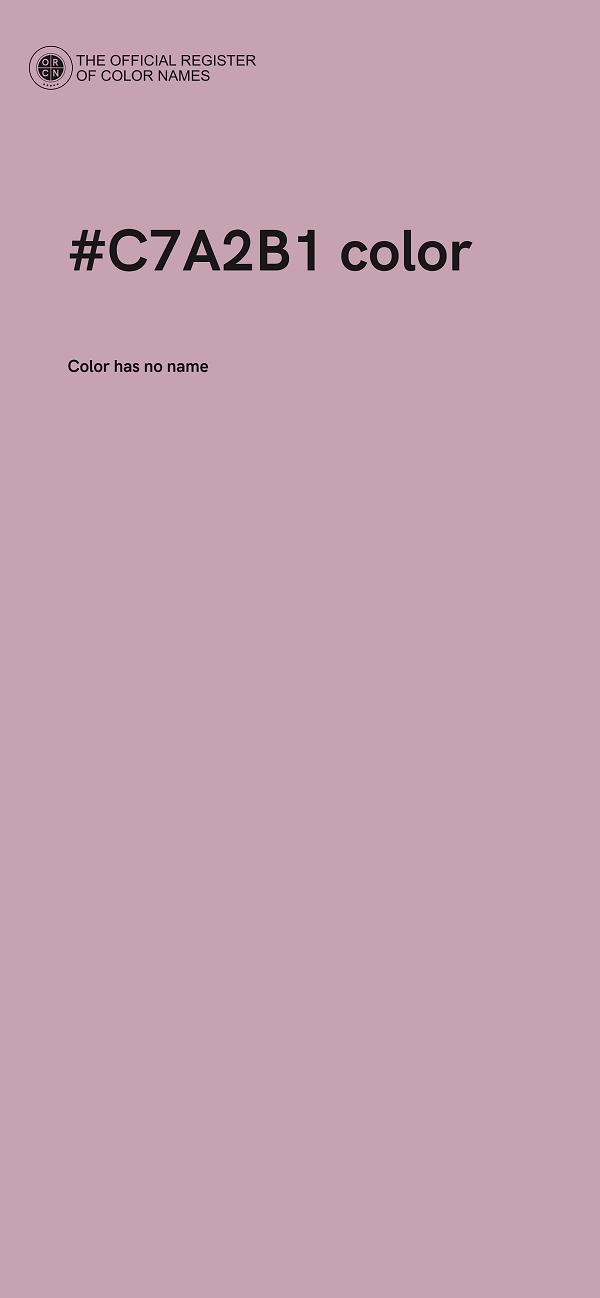 #C7A2B1 color image
