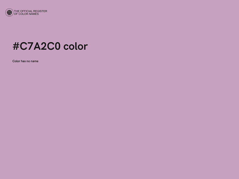 #C7A2C0 color image