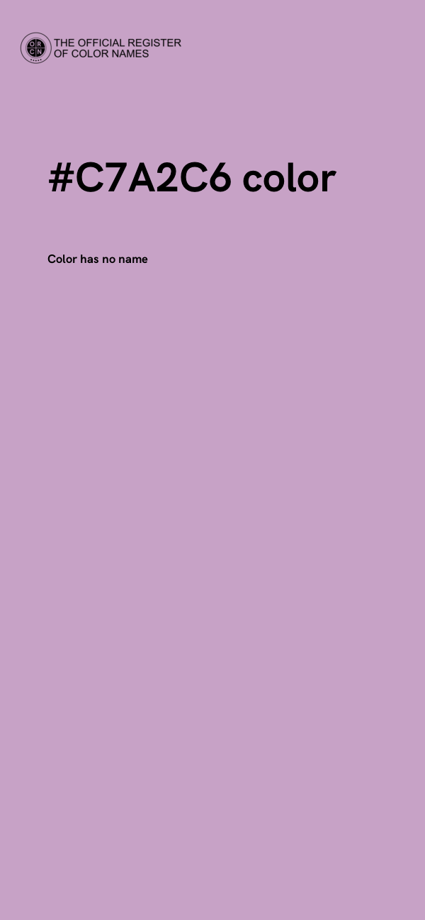 #C7A2C6 color image