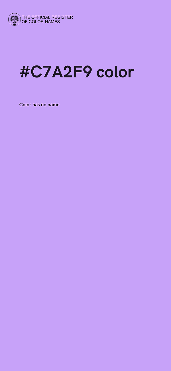#C7A2F9 color image