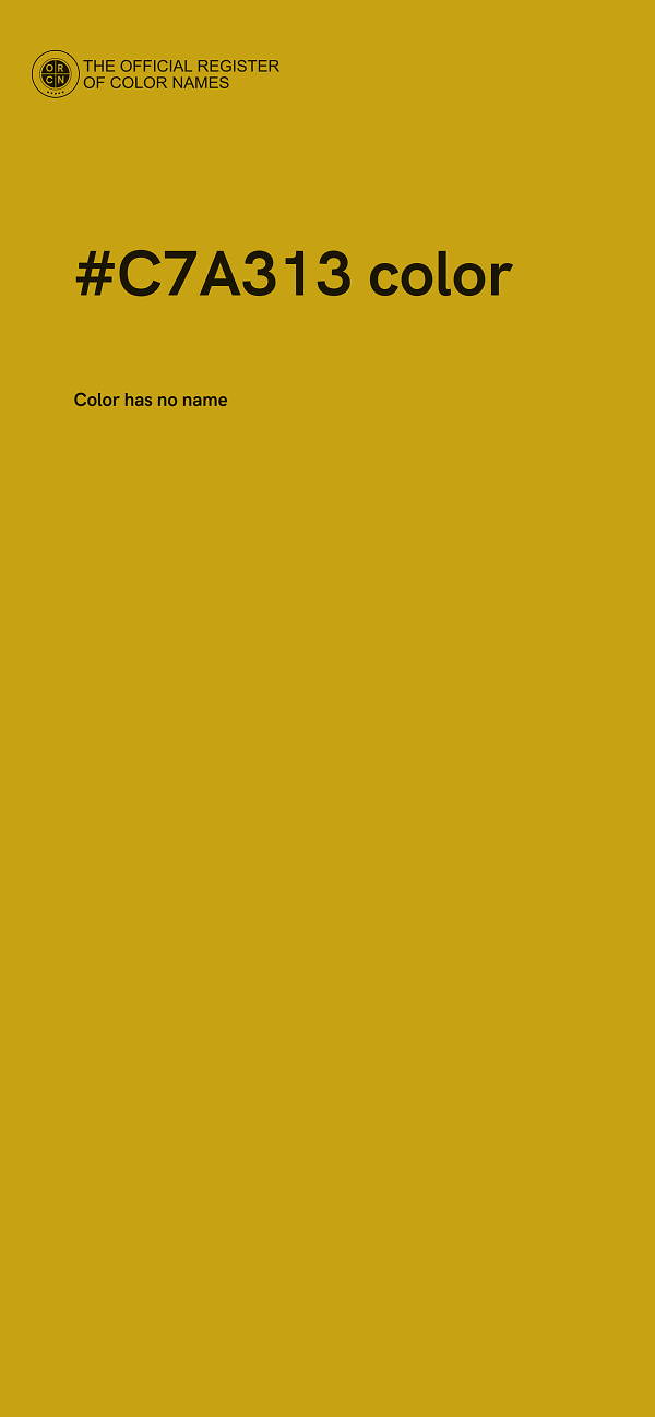 #C7A313 color image