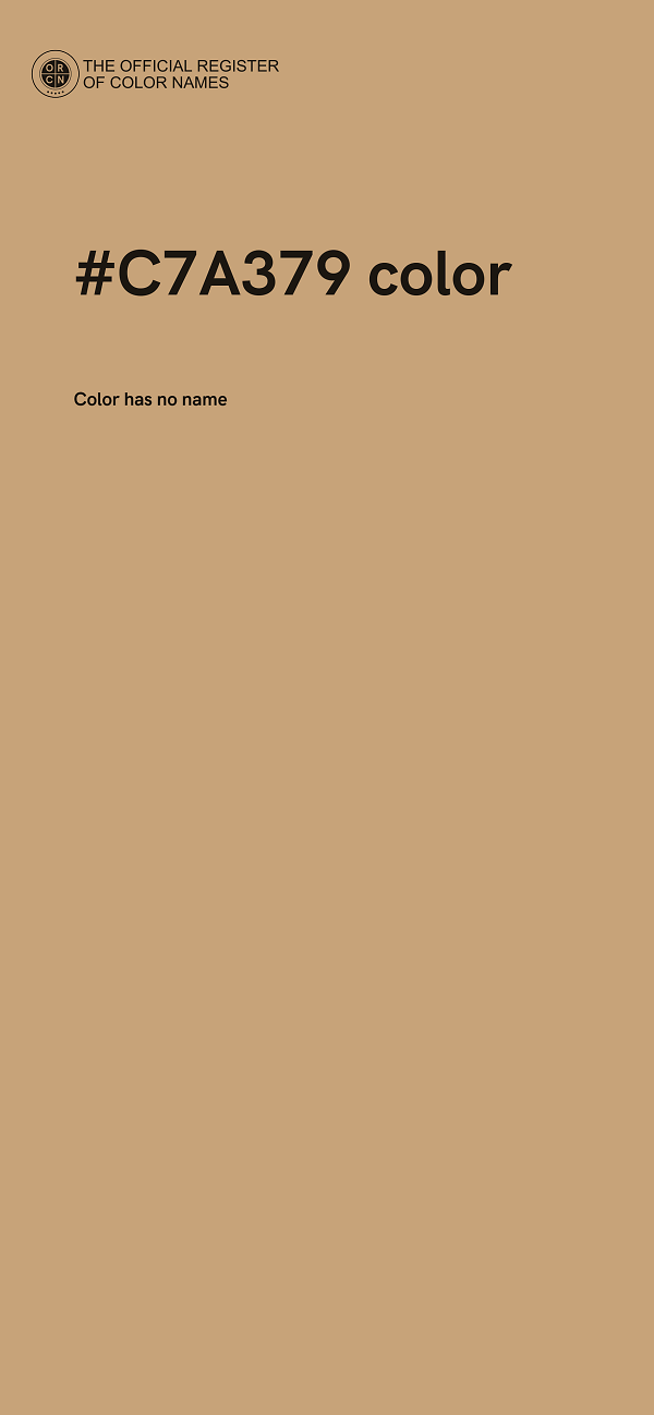 #C7A379 color image