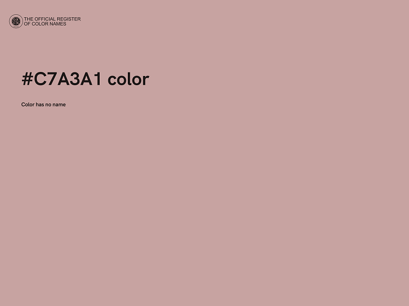 #C7A3A1 color image