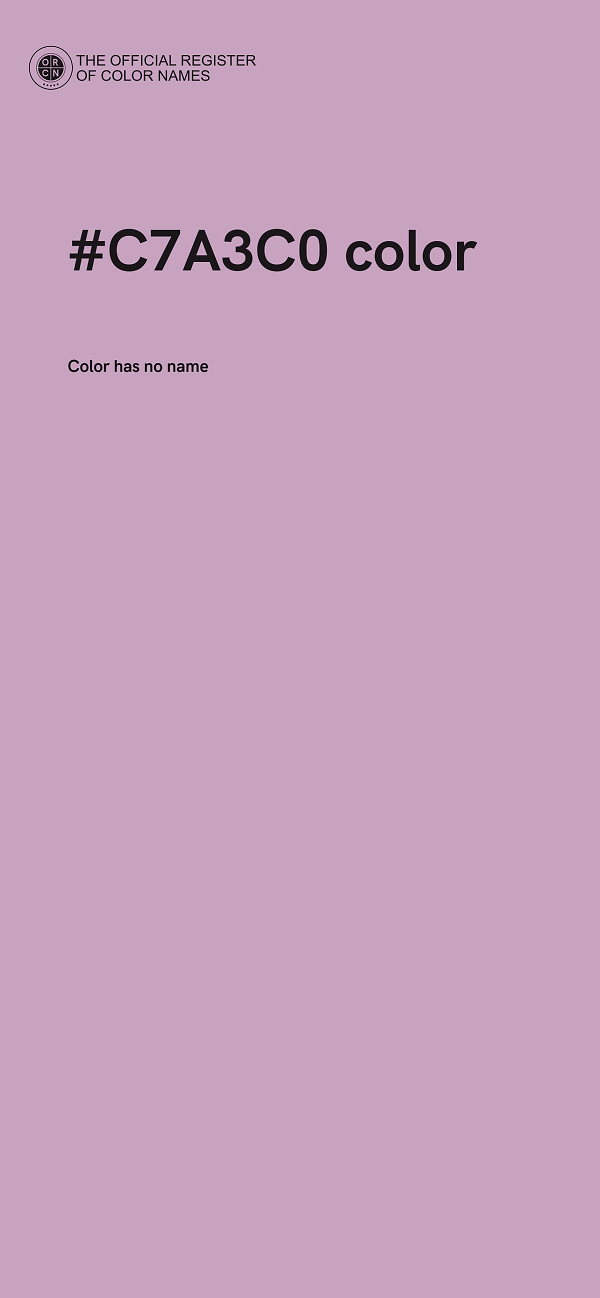 #C7A3C0 color image