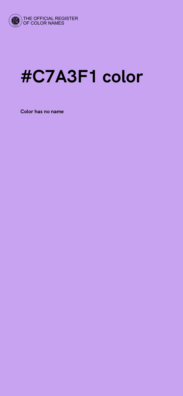 #C7A3F1 color image