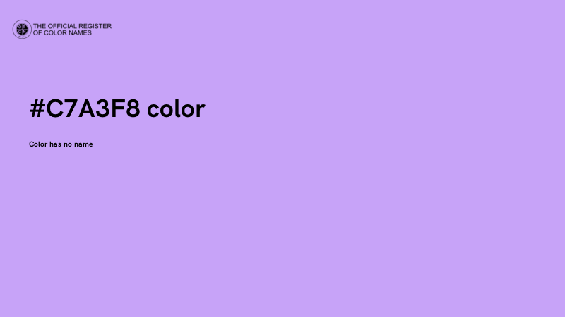 #C7A3F8 color image