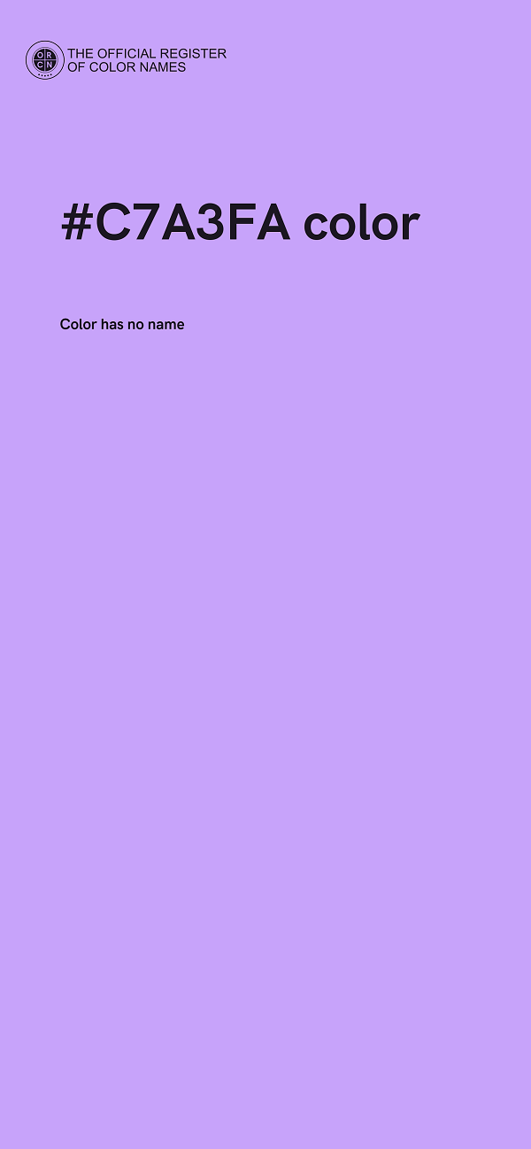 #C7A3FA color image