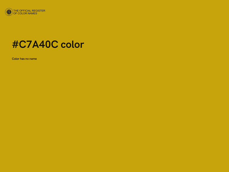 #C7A40C color image