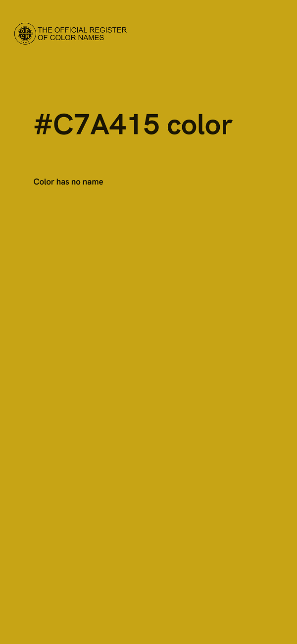 #C7A415 color image