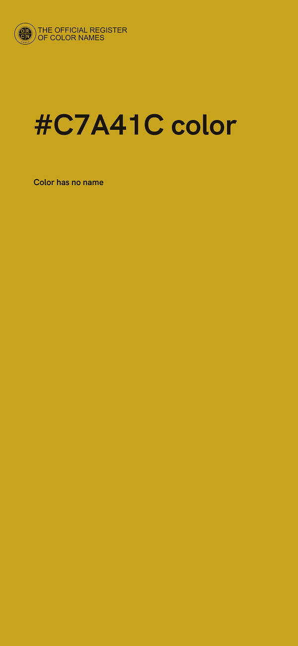 #C7A41C color image