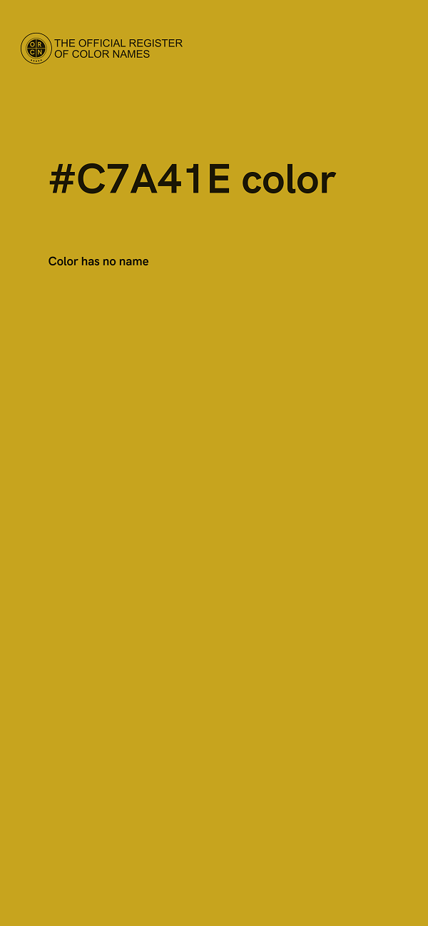 #C7A41E color image