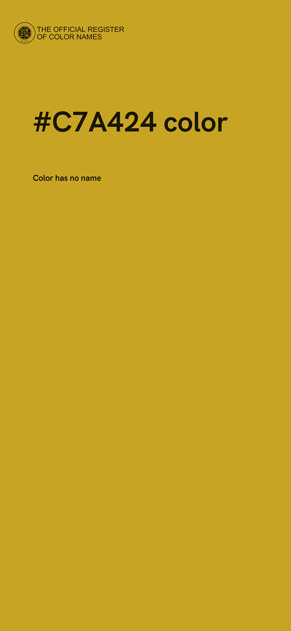#C7A424 color image