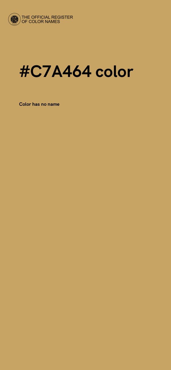 #C7A464 color image