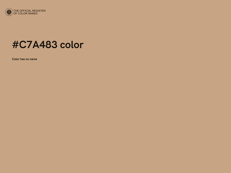 #C7A483 color image
