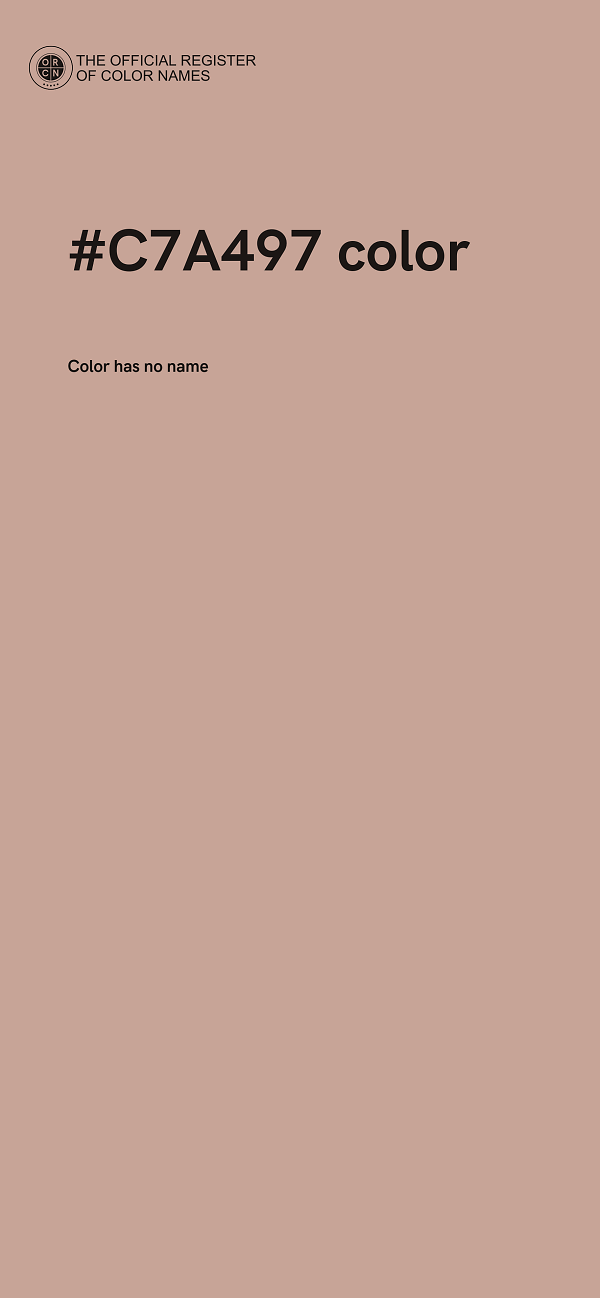 #C7A497 color image