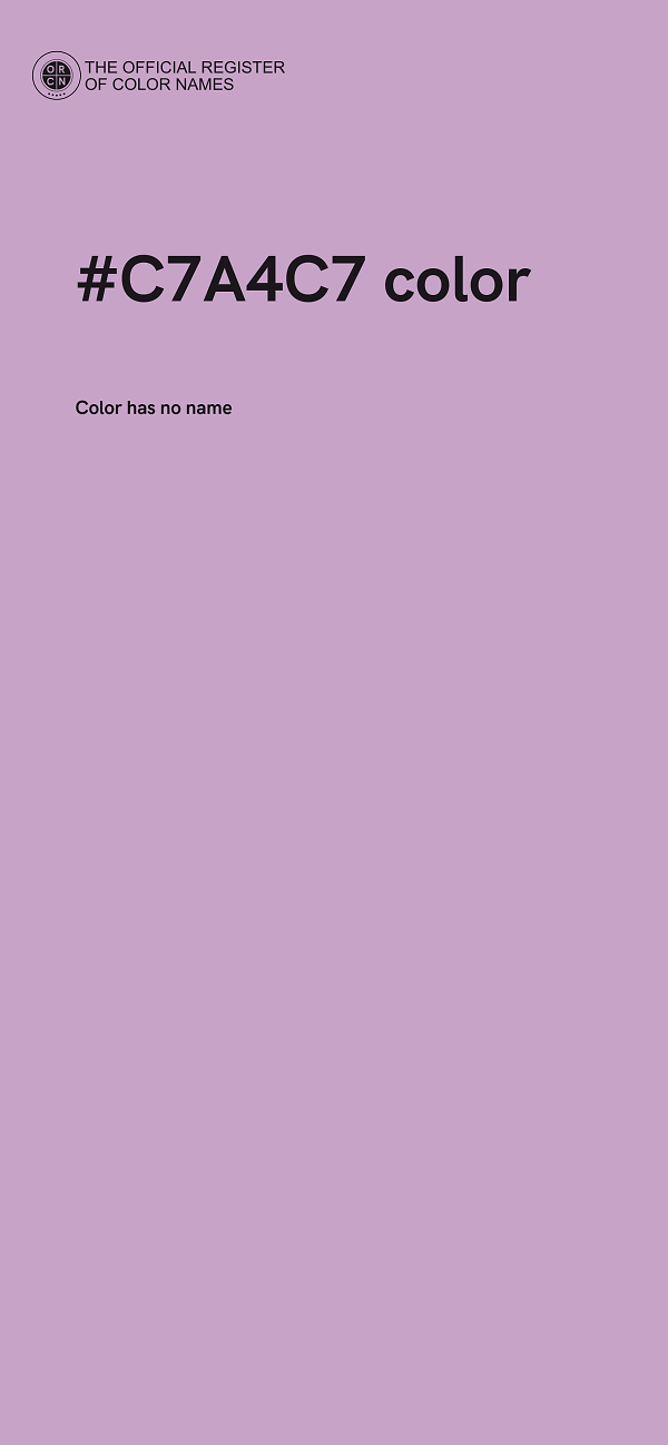 #C7A4C7 color image