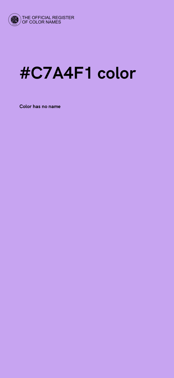 #C7A4F1 color image