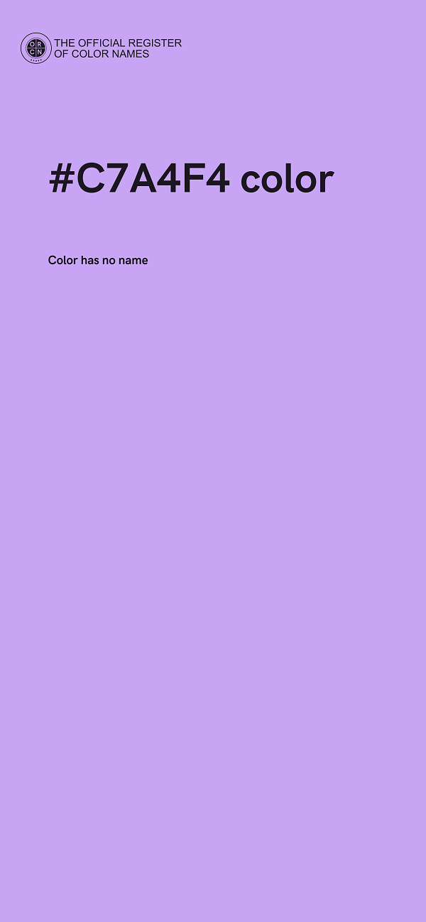 #C7A4F4 color image