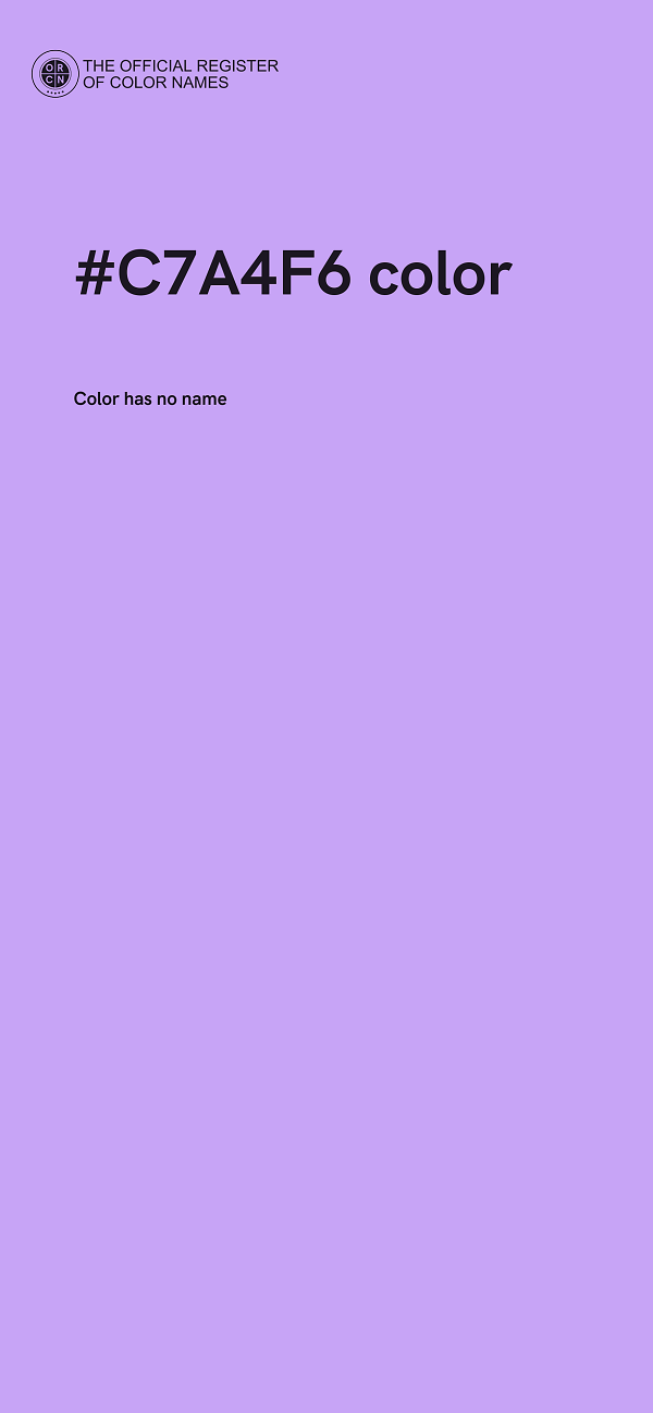 #C7A4F6 color image
