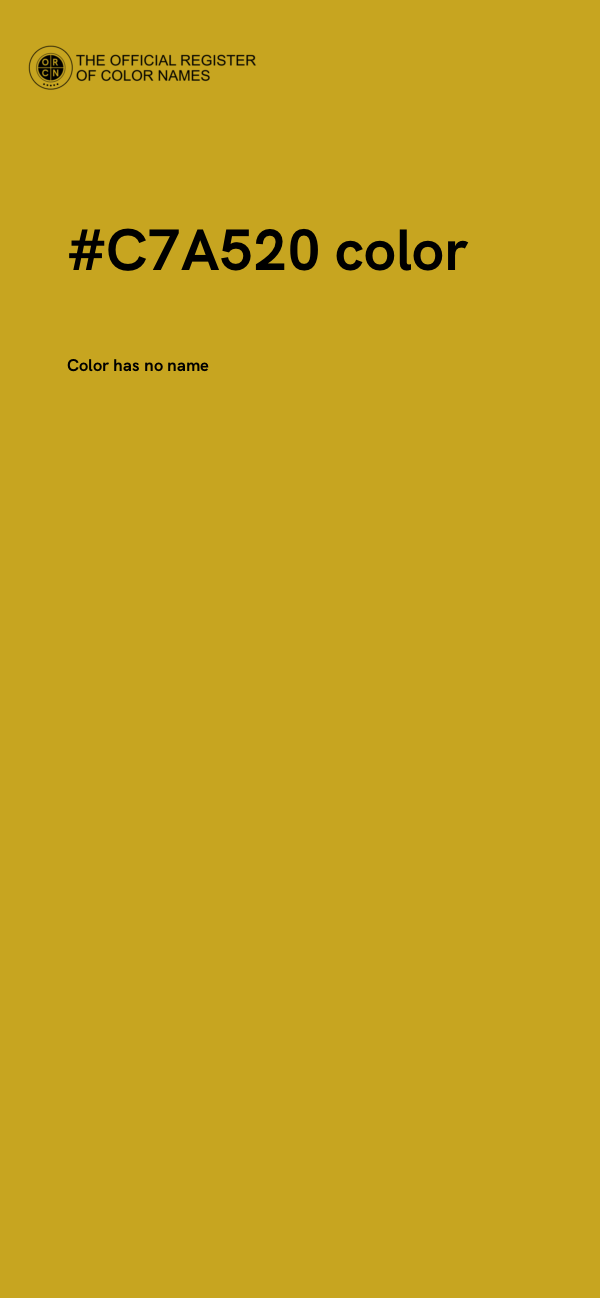 #C7A520 color image
