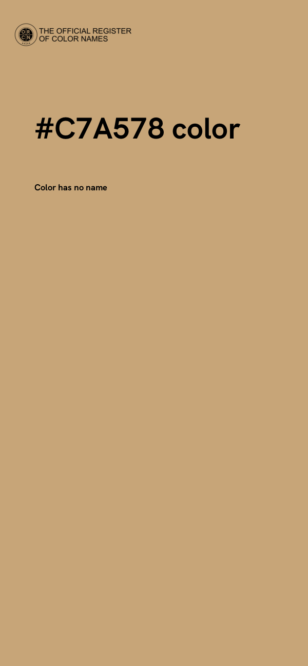 #C7A578 color image