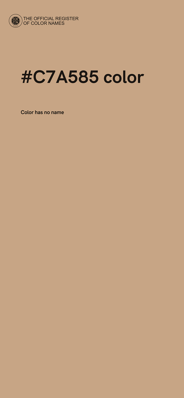 #C7A585 color image