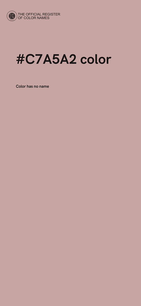 #C7A5A2 color image