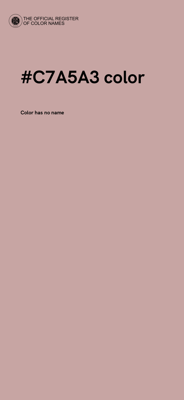#C7A5A3 color image