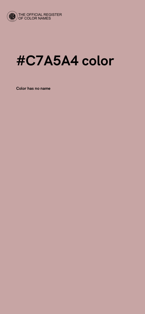 #C7A5A4 color image