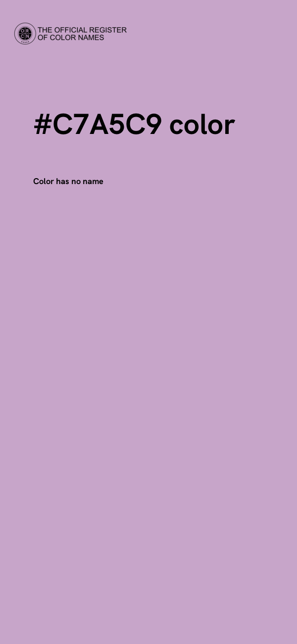 #C7A5C9 color image
