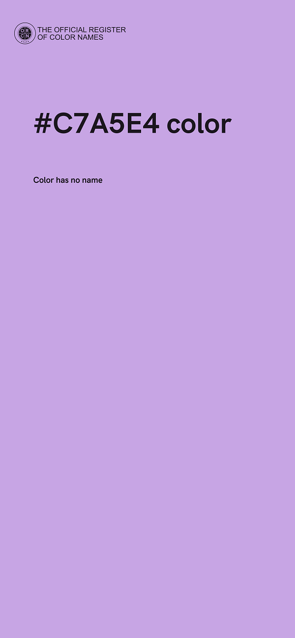#C7A5E4 color image
