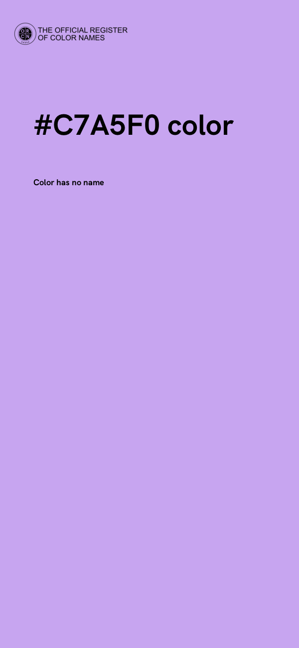 #C7A5F0 color image