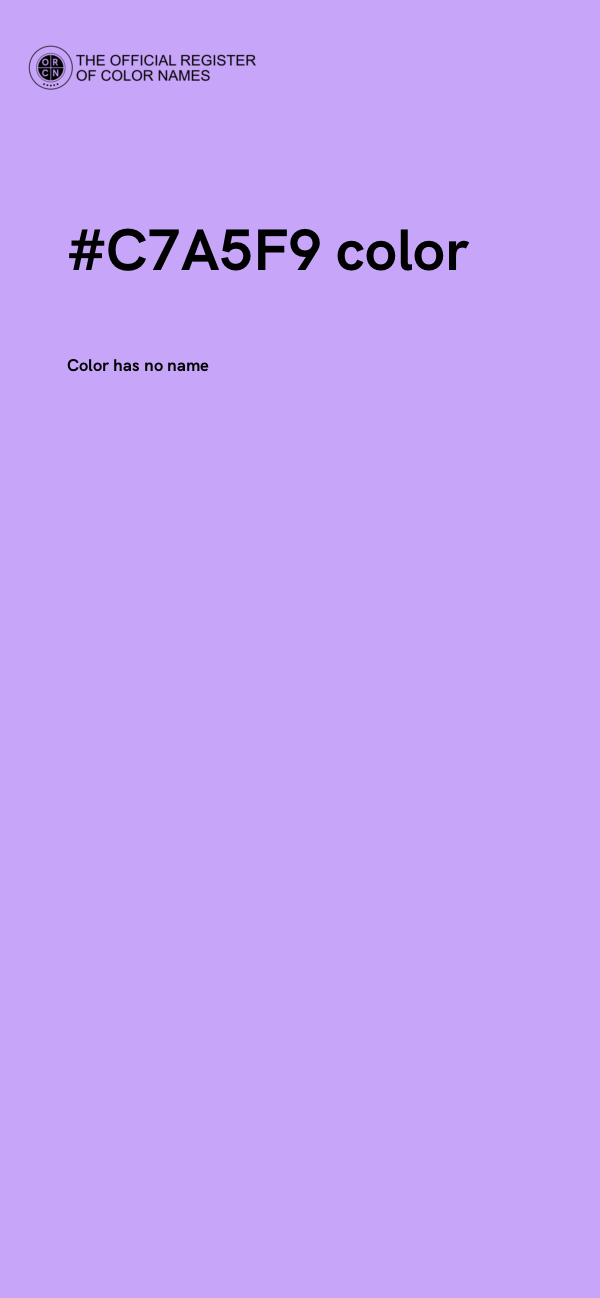 #C7A5F9 color image