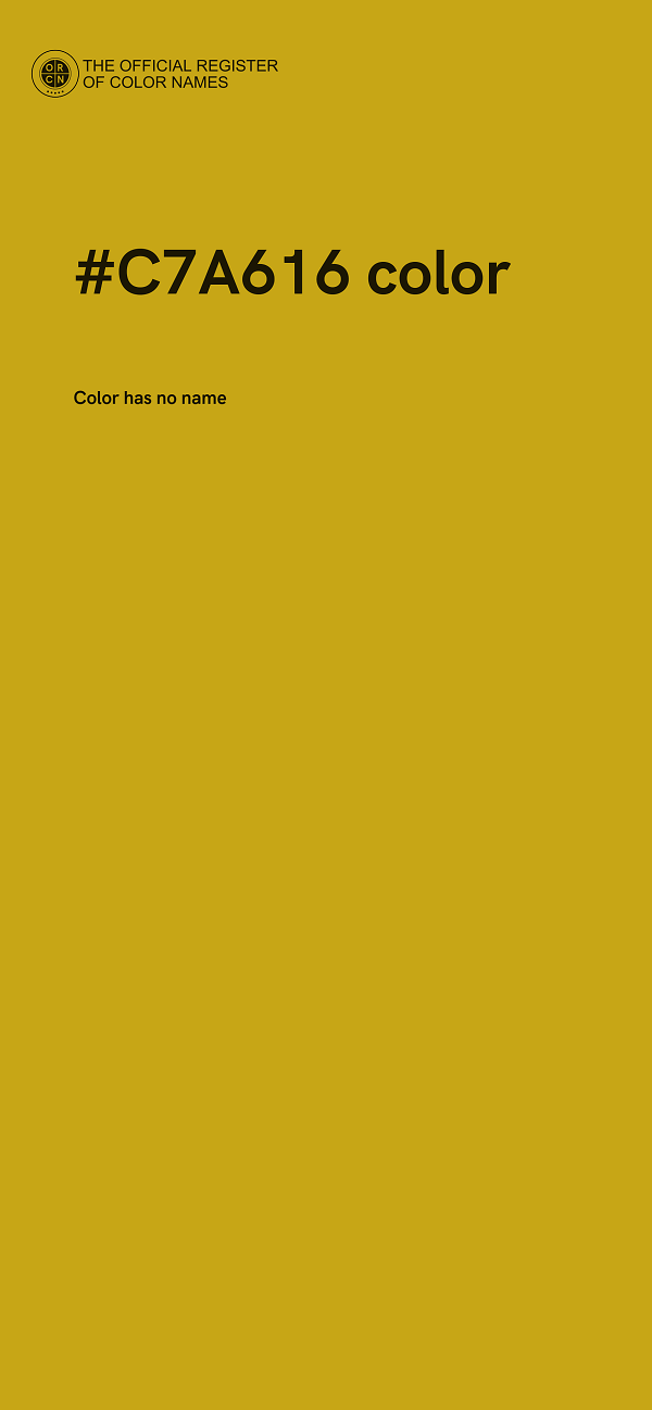 #C7A616 color image