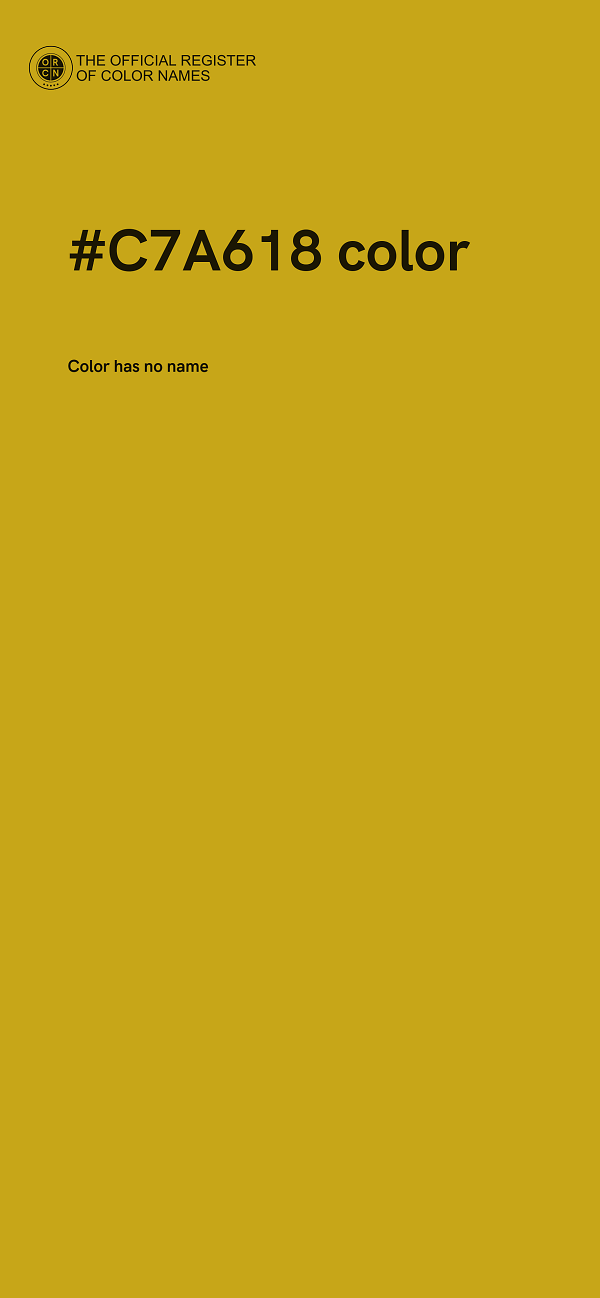 #C7A618 color image