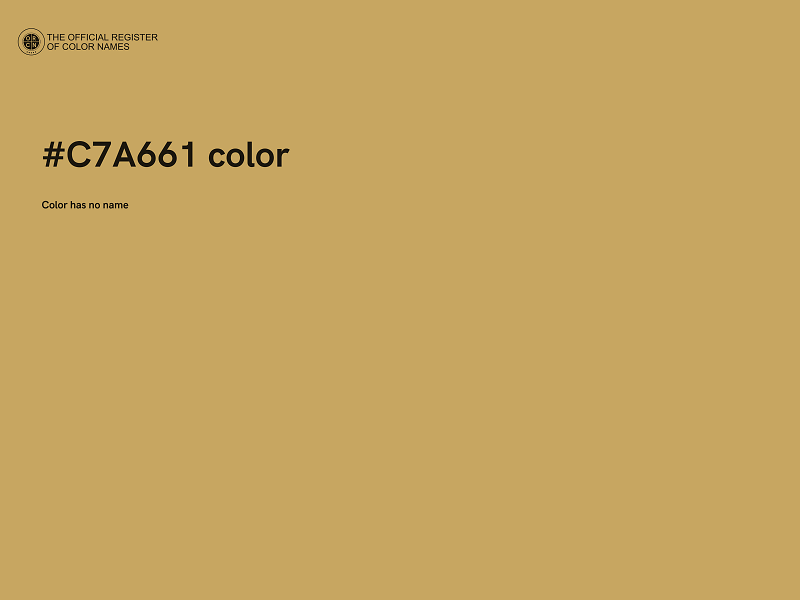 #C7A661 color image