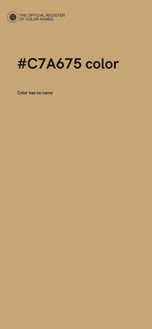 #C7A675 color image