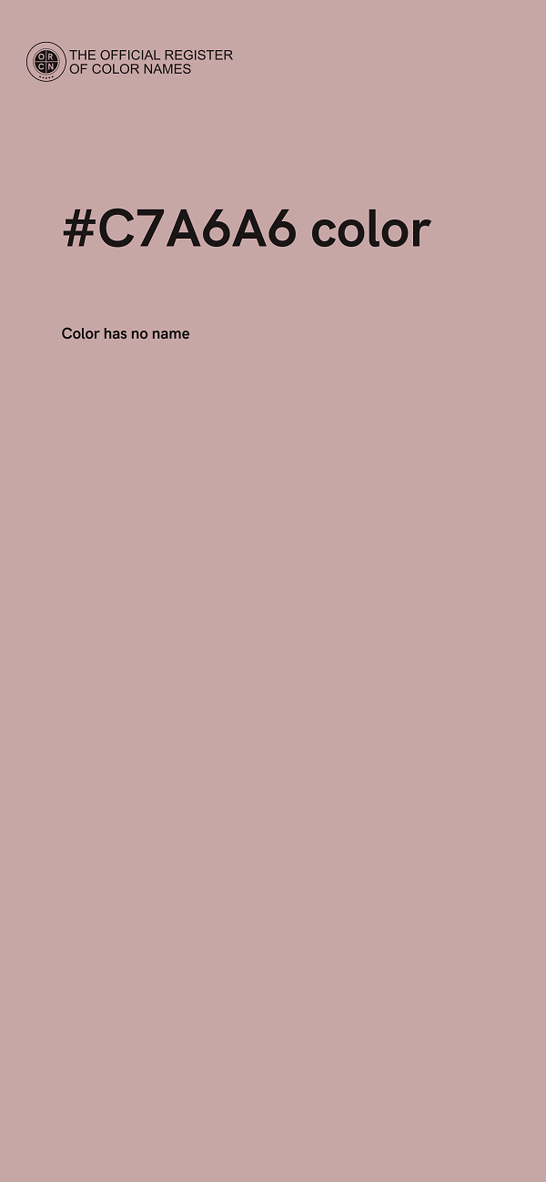 #C7A6A6 color image