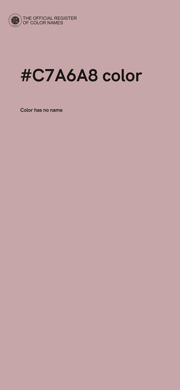 #C7A6A8 color image