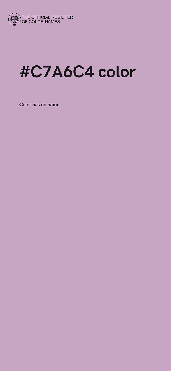 #C7A6C4 color image