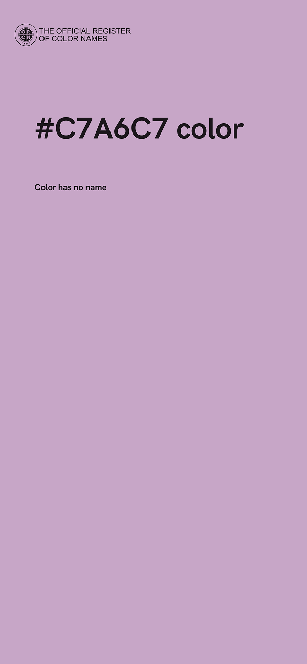 #C7A6C7 color image