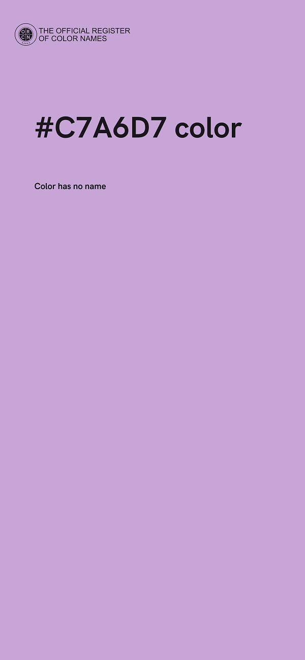 #C7A6D7 color image