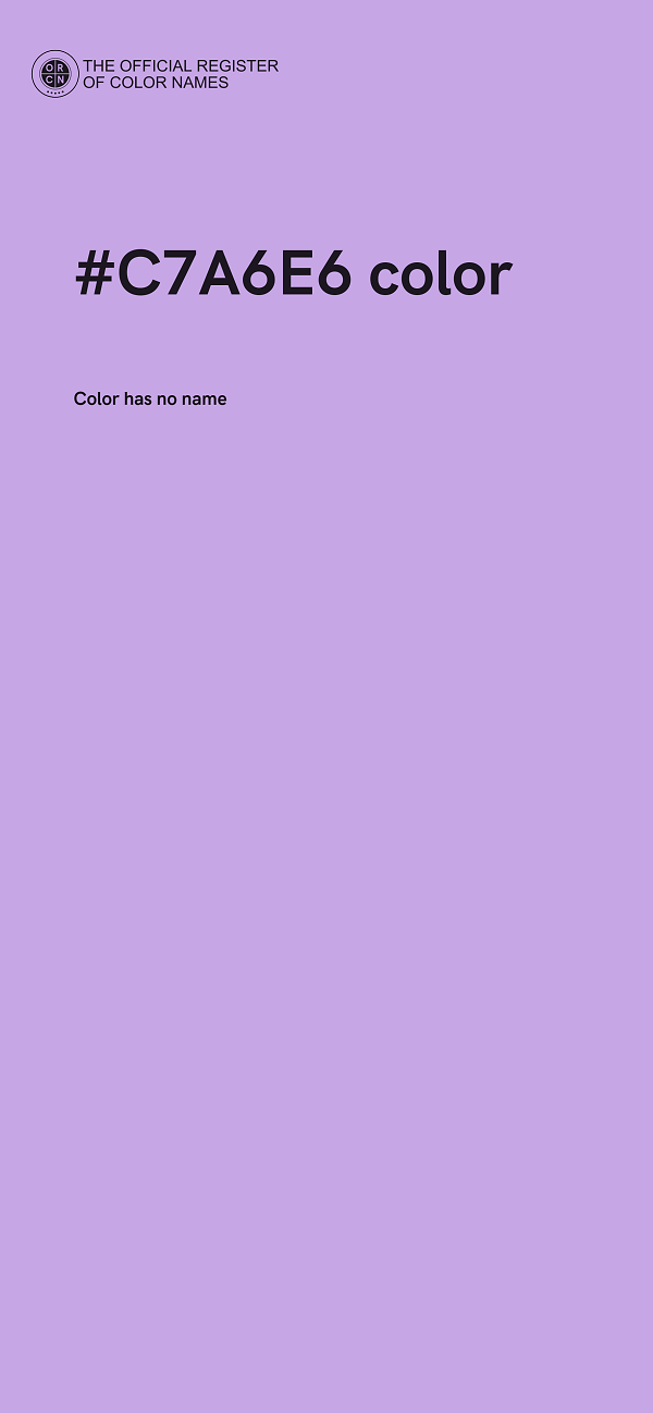 #C7A6E6 color image