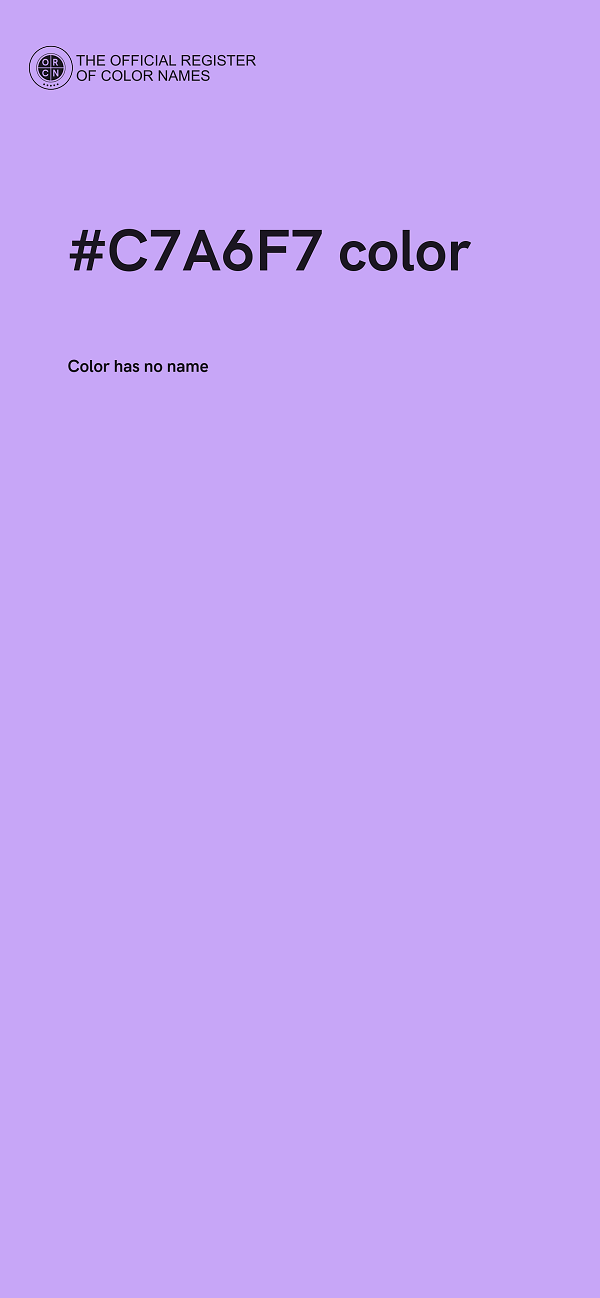 #C7A6F7 color image