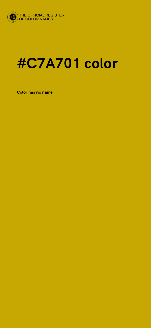 #C7A701 color image